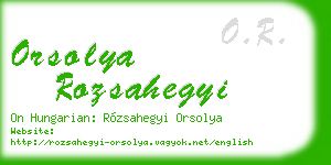 orsolya rozsahegyi business card